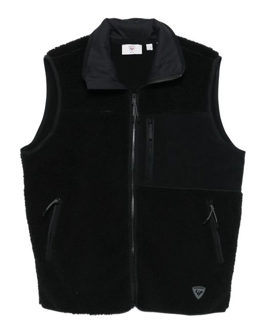 Rossignol Black Alltrack Sherpa Zip-Up Vest for men