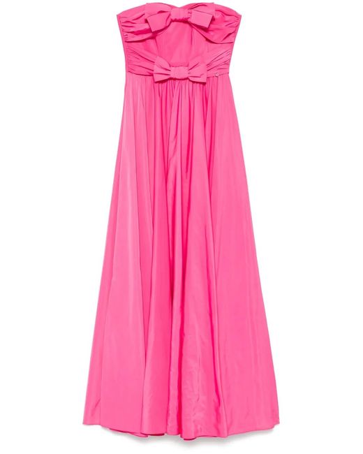 Nissa Pink Bow-Detail Gown