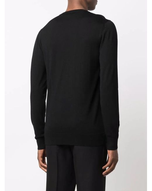 Pull En Maille Fine Transit pour homme en coloris Black