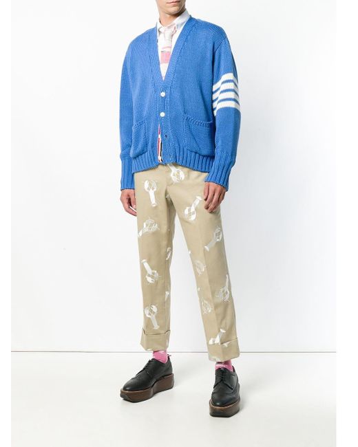 Whale Icon Intarsia Cardigan 