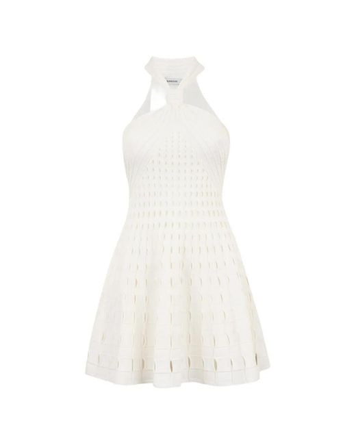 knee length dresses for ladies Simkhai Women's Cleo Cotton Mini Dress, White | Size: 4