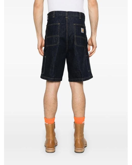 Carhartt Og Single Knee Denim Shorts in het Blue voor heren