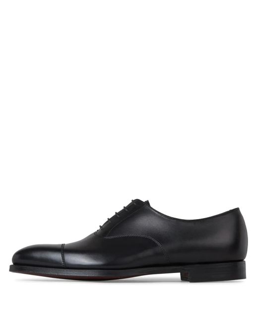 Crockett and Jones Black Hallam Oxford Shoes for men