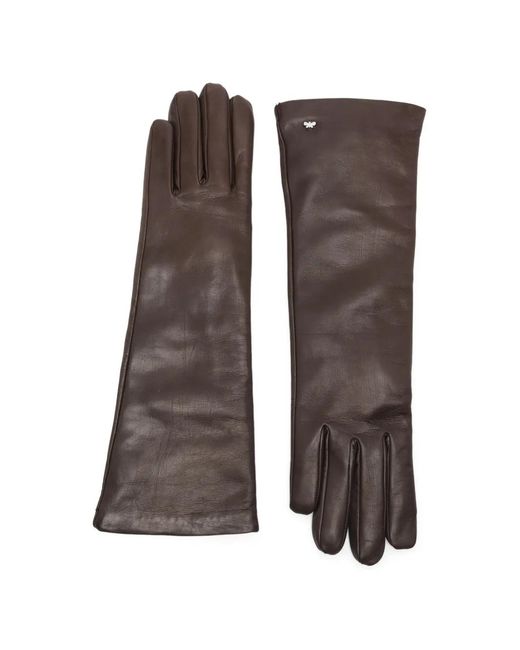 Max Mara Brown Senape Long Length Gloves