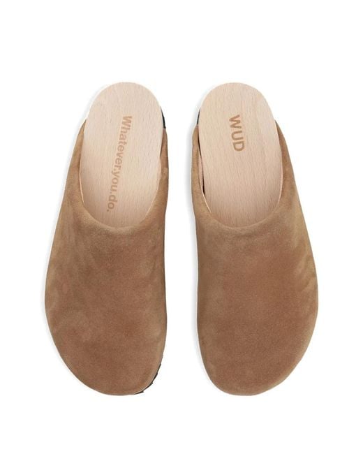 WUD Brown Stem Clogs
