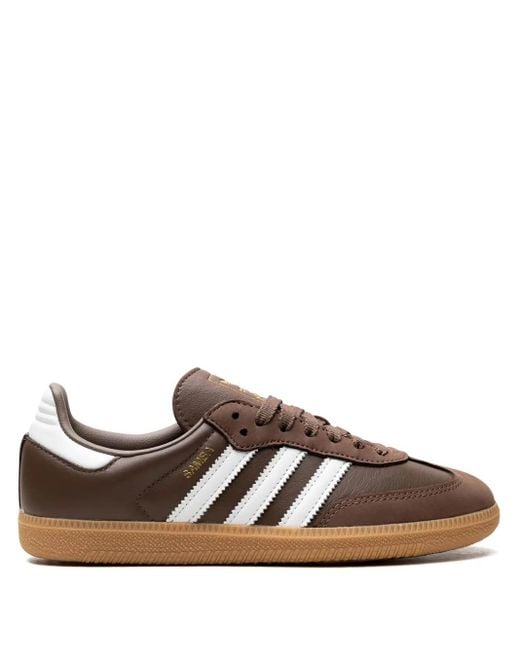 Adidas Brown Samba Og "Earth Strata Gum" Sneakers