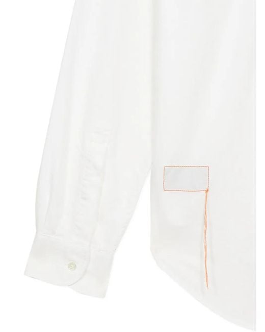 Fortela White Cotton Shirt for men