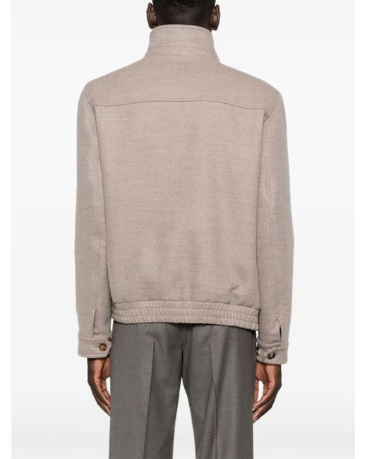 メンズ Brunello Cucinelli ハイネック ジャケット Brown