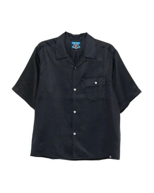 SPORT by agnès Men's Blue Tencel Shirt