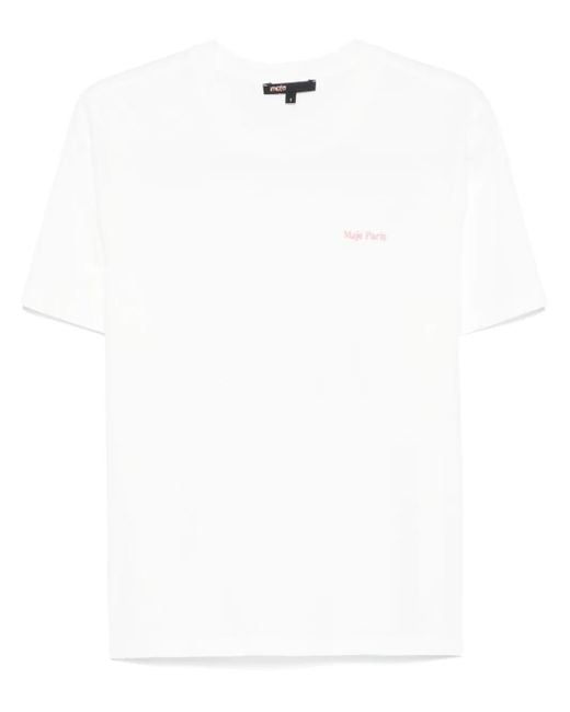 T-Shirt Con Logo di Maje in White