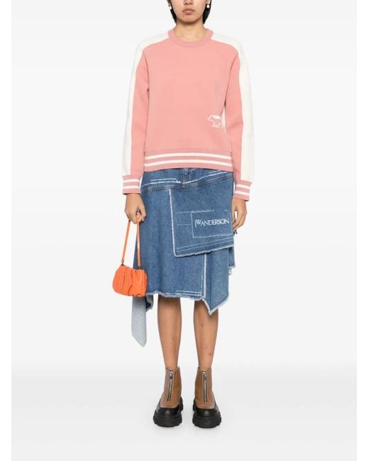 Maison Kitsuné Pink Flash Fox Jumper