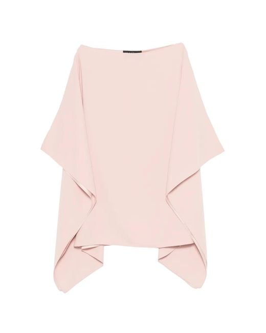Gianluca Capannolo Pink Eve Cape Top