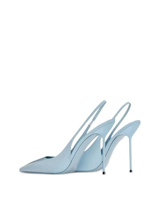 Paris Texas Blue Lidia Slingback Pumps