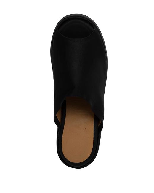 Ganni Black Platform Chunky Mules
