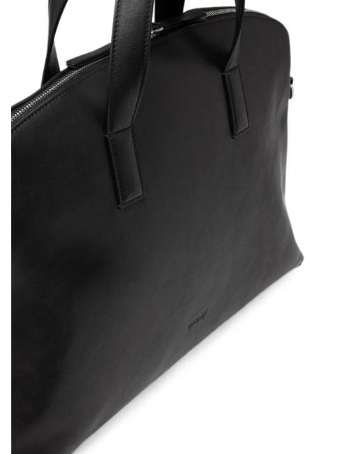 Marsèll Black Leather Tote Bag for men