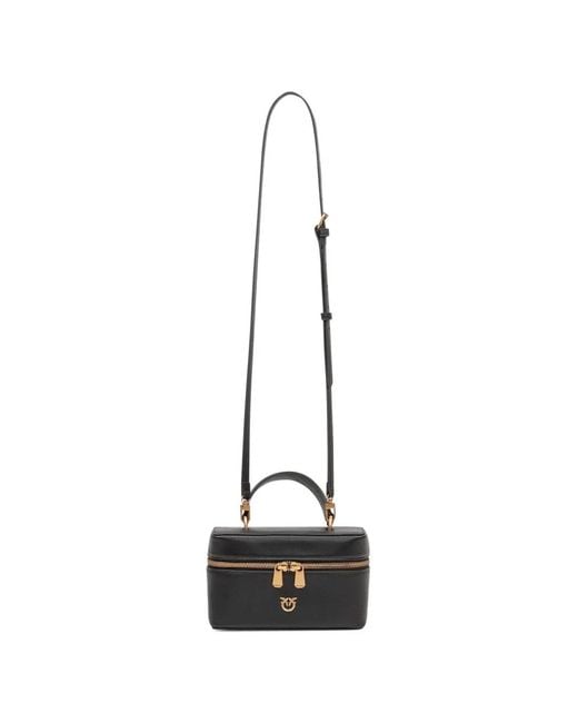 Pinko Black Zipped Tote Bag