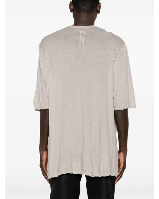 T-shirt en coton biologique mélangé Rick Owens pour homme en coloris White