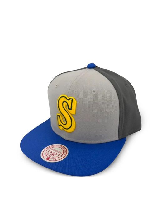Mitchell & Ness Blue Mariners Cap for men