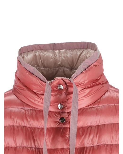 Herno Red High-Neck Padded Jacket