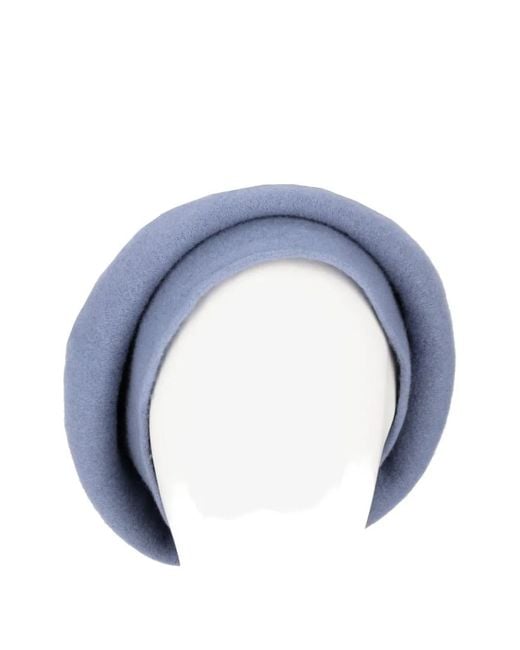 LA ROSE Blue Roll-Up Beret