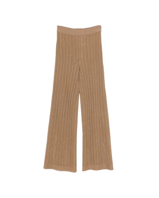 Circus Hotel Natural Knitted Trousers