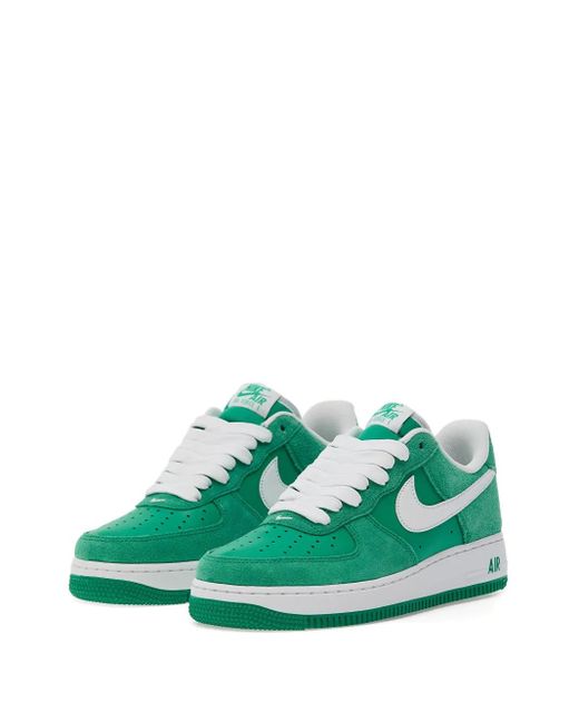 Nike Green Air Force 1 Suede Sneakers for men