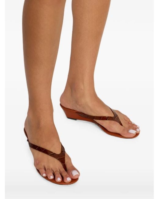 Christopher Esber Brown Scala Leather Heeled Sandals