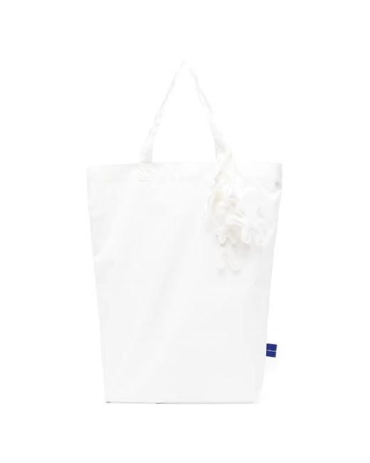 Comme des Garçons White Appliqué Tote Bag for men