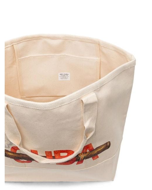 Melt White Graphic-Print Tote Bag