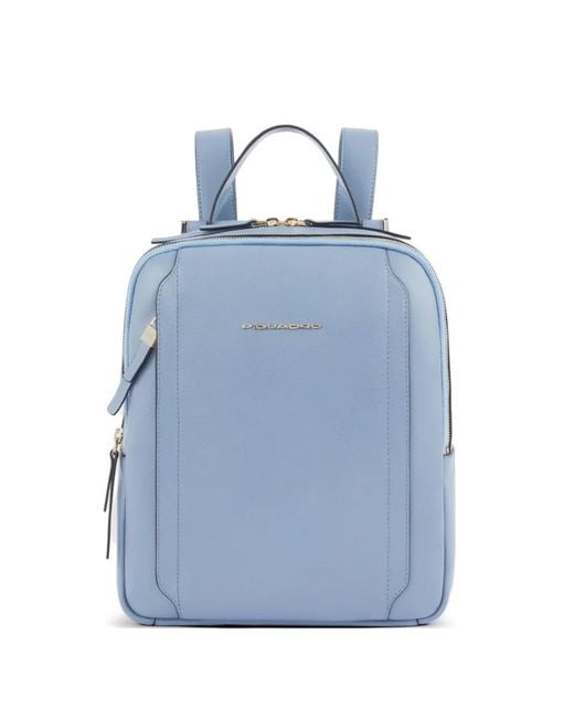 Piquadro Blue Circle Leather Backpack