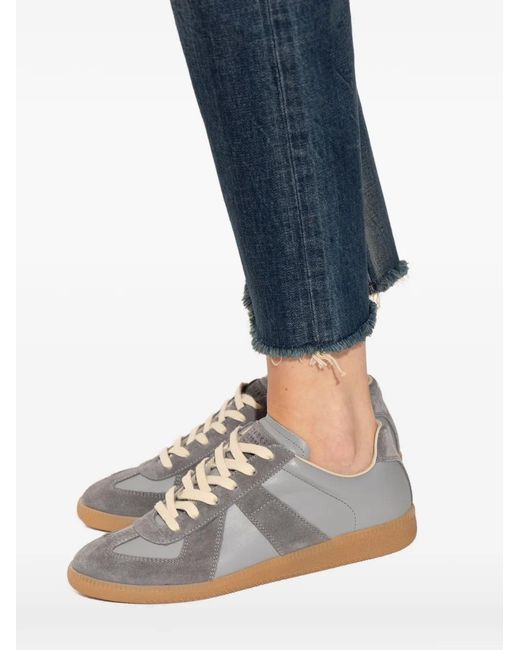 Maison Margiela Gray Replica Lace-Up Sneakers