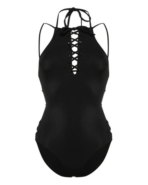 Balenciaga Black Multi-straps Swimsuit