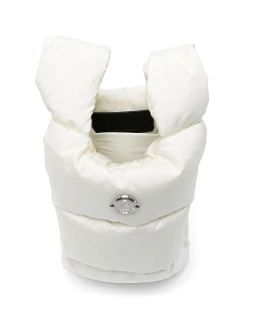 Moncler White Kleine Legere Tote Bag