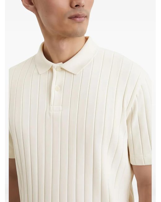 メンズ Marc O' Polo リブ ポロシャツ White