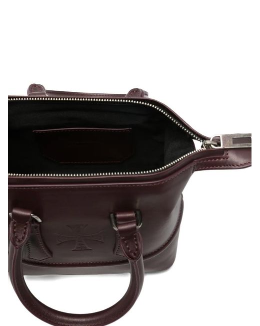 Enfants Riches Deprimes Metallic Embossed-Logo Leather Tote Bag