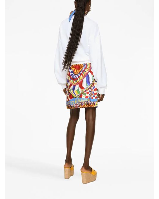 Felpa Con Decorazione di Dolce & Gabbana in White