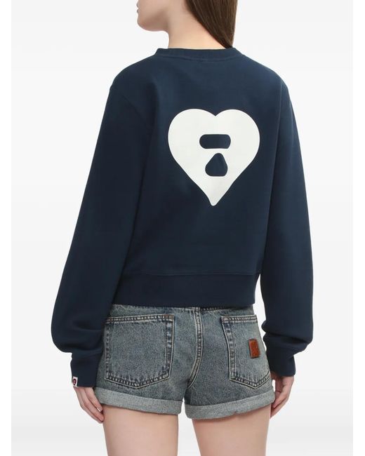 A Bathing Ape Blue Logo Knitwear
