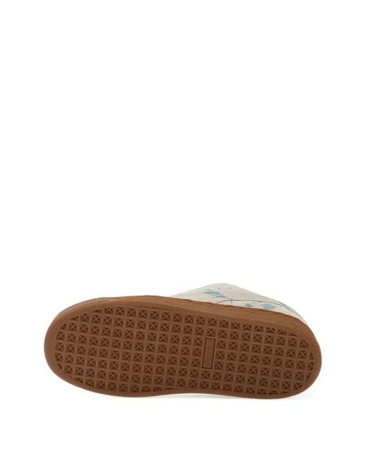 PUMA White Suede Xl Splatters Sneakers
