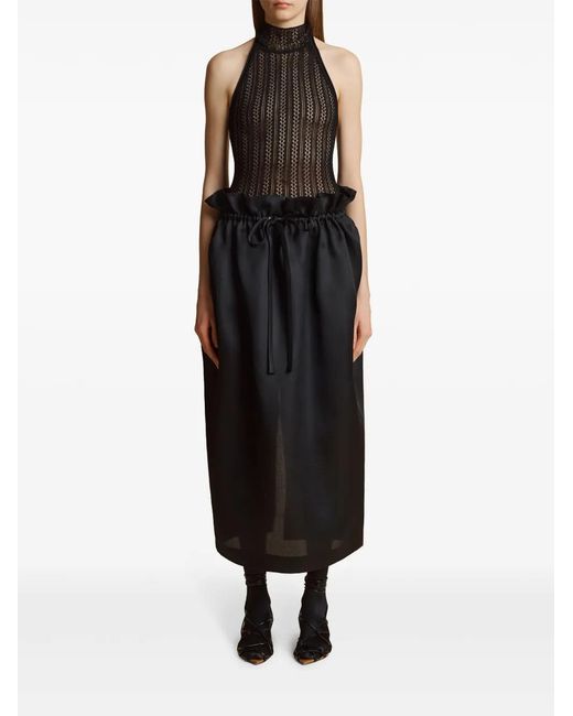 Khaite Black Benedetta Blouse