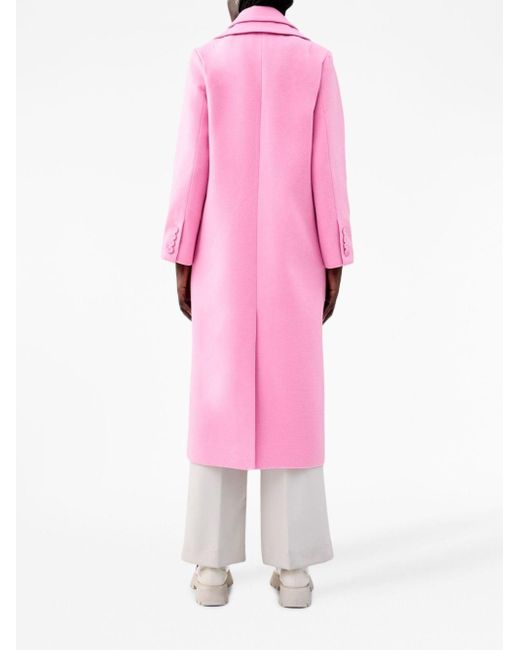 Unreal Fur Jas Met Enkele Rij Knopen in het Roze | Lyst NL