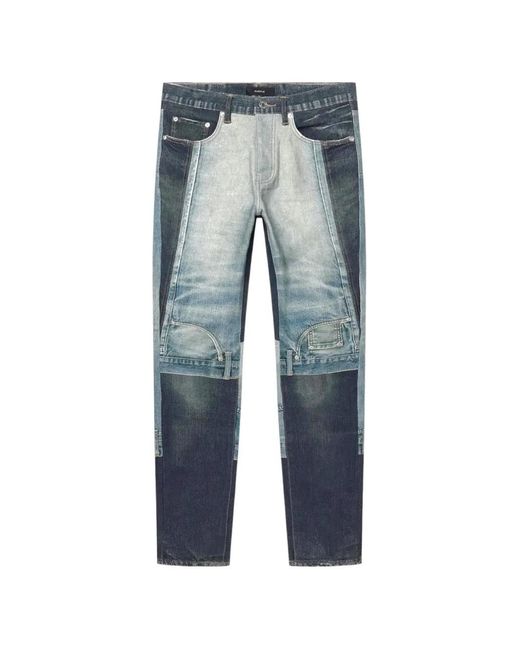 Purple Brand Blue Upside Down Jeans for men