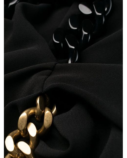 Stella McCartney Black Chain-Detail T-Shirt Dress