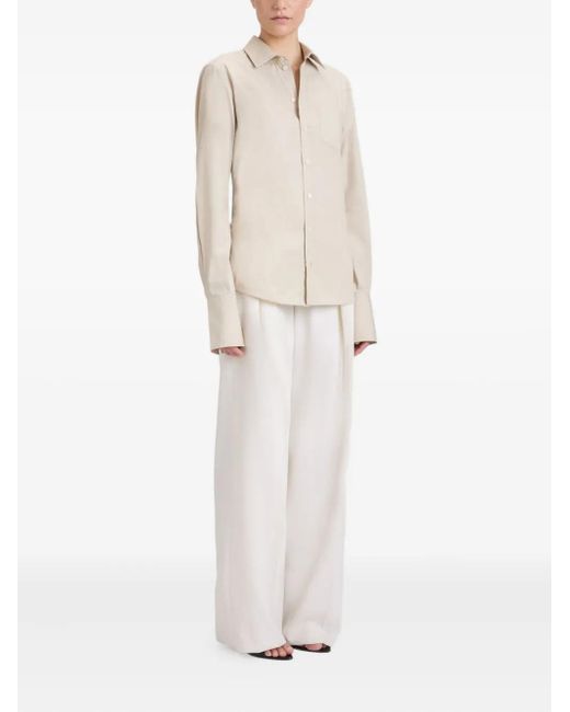Victoria Beckham White Button-Fastening Shirt