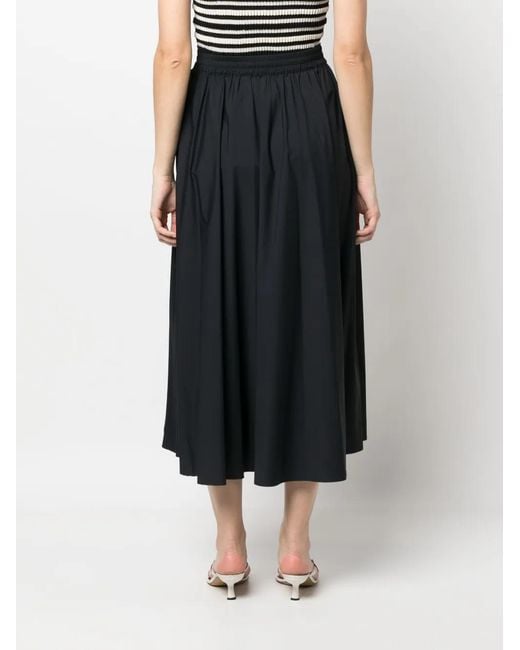 Herno Maxi-Rok Met Trekkoord in het Black