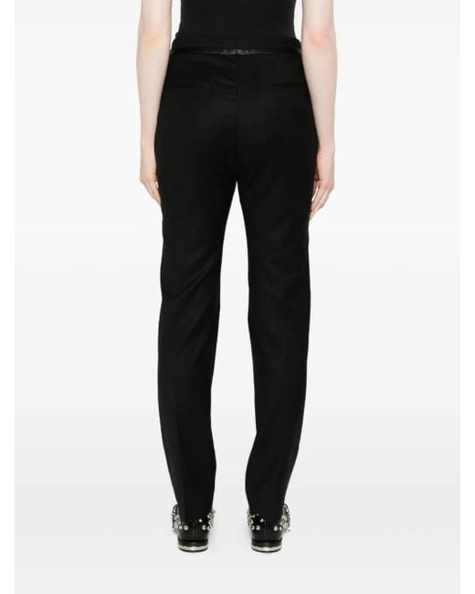 Barena Black Satin-Trimmed Trousers