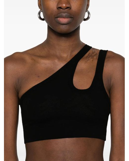 Isabel Benenato クロップド タンクトップ Black