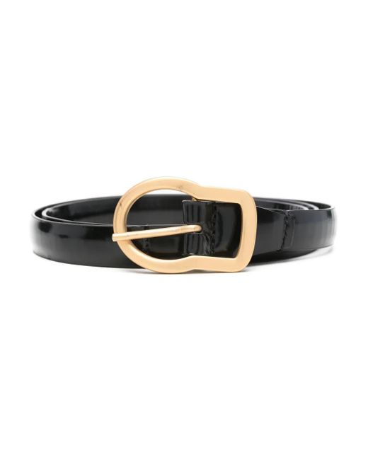 Dorothee Schumacher エナメルレザー ベルト Black