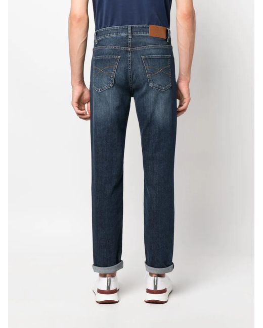 Brunello Cucinelli Blue Denim Cotton Jeans for men