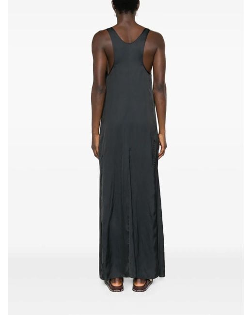 Zadig & Voltaire Black Rarys Satin Maxi Dress