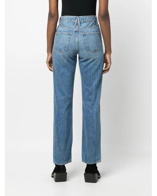 SLVRLAKE Denim Blue London Straight-Leg Jeans